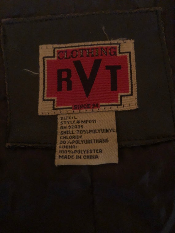 Vintage RVT Faux Brown Leather Jacket - image 3