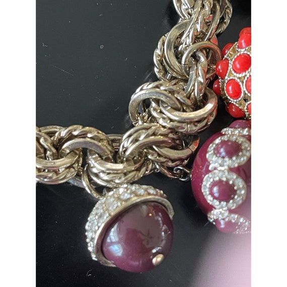 Ann Taylor Vintage Bold Pendants Autumn Toned Necklace Statement View 4