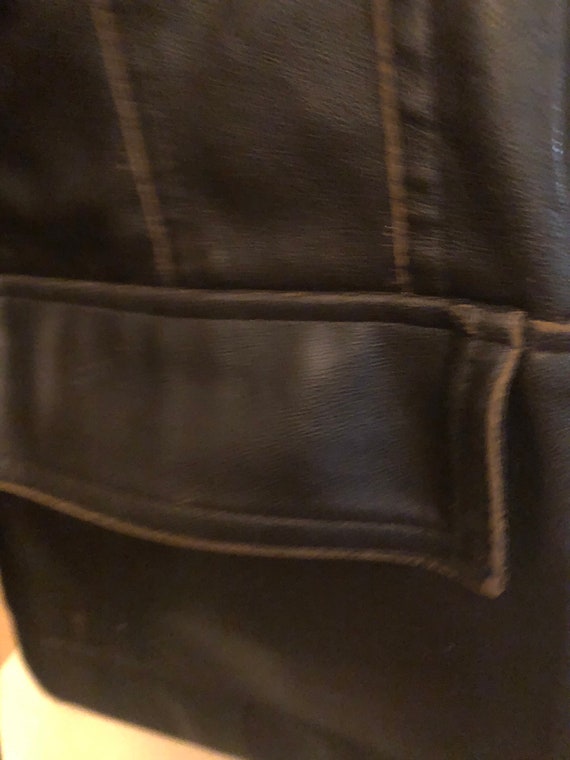 Vintage RVT Faux Brown Leather Jacket - image 7