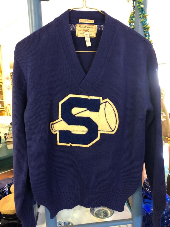 Vintage Cheerleader Sweater 1950’s Wool Retro Prep