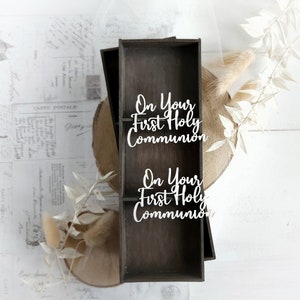 Ensemble de mots pour la première communion 060 – Panneau de particules décoratif découpé au laser