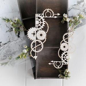 Steampunk Collection set 14 – Decorative laser cut chipboard