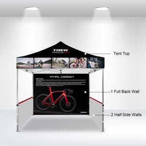 CANOPY PERSONALIZADO 10x10' TIENDA / Tienda de Publicidad Comercial / Tienda de Eventos / Tienda Pop Up Personalizada Personalizable Heavy Duty para Eventos