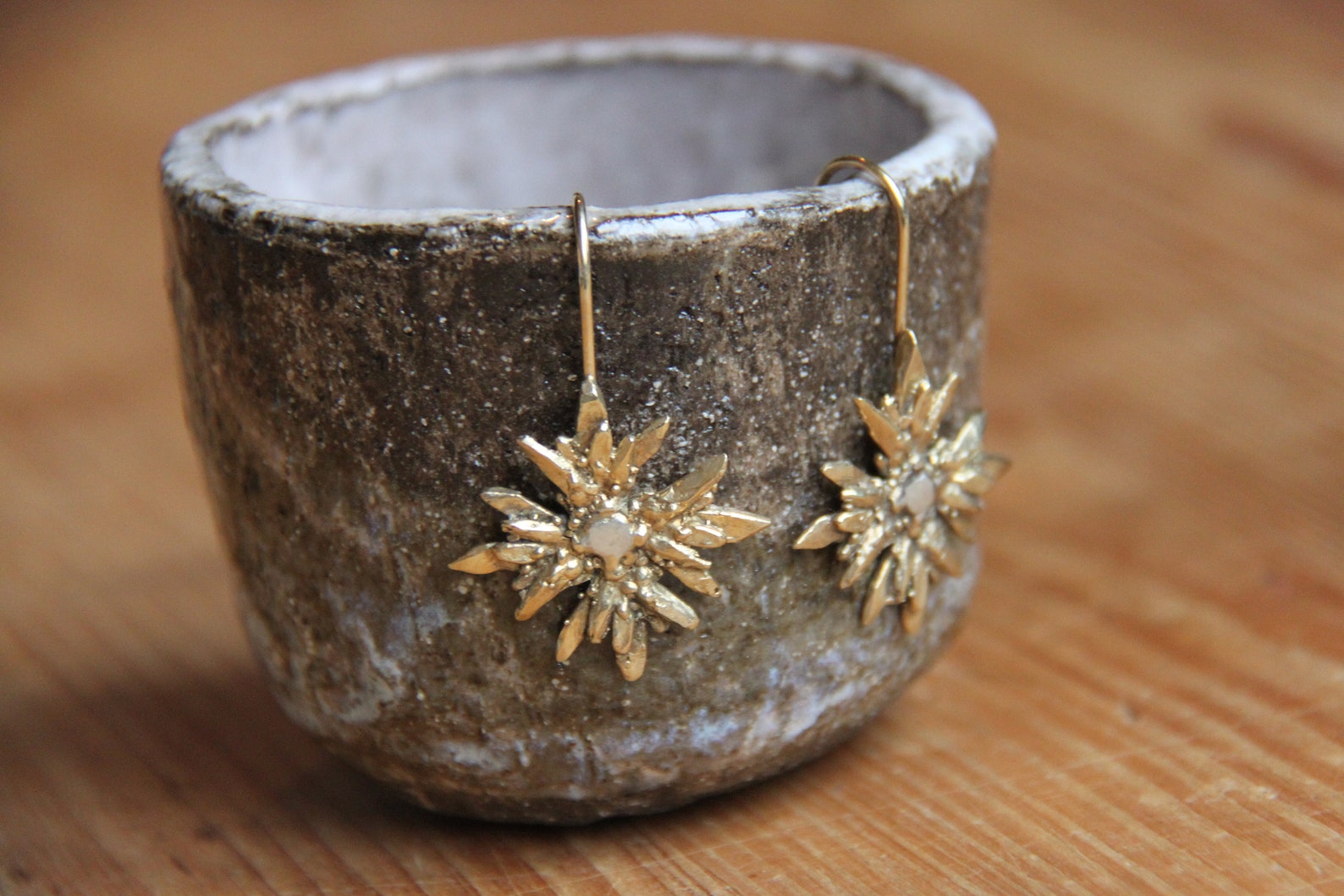 EDELWEISS flower earrings