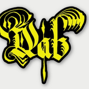 Dab die-cut sticker