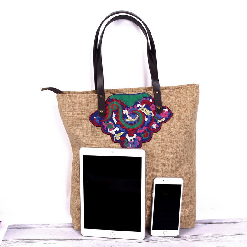 Embroidery Tote Bag/hand Made Bag/casual Bags/fashion Etsy