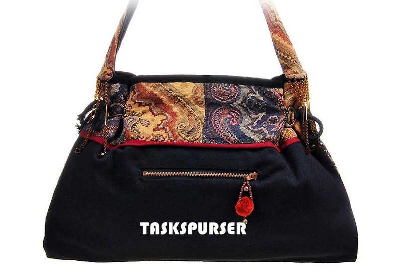 Embroidery Shoulder Bagembroidery Diagonal Bag handle Etsy