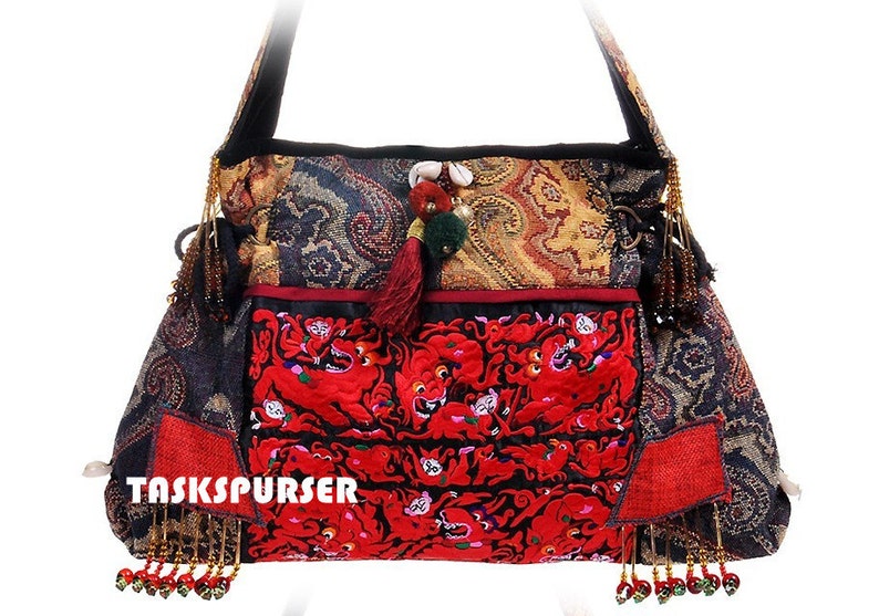 Embroidery Shoulder Bagembroidery Diagonal Bag handle Etsy