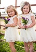 The Original Charlotte  - Ivory, Lace, Chiffon Flower Girl Dress, made for girls, toddlers, ages 1T, 2T,3T,4T, 5/ 6, 7/8, 9/10 