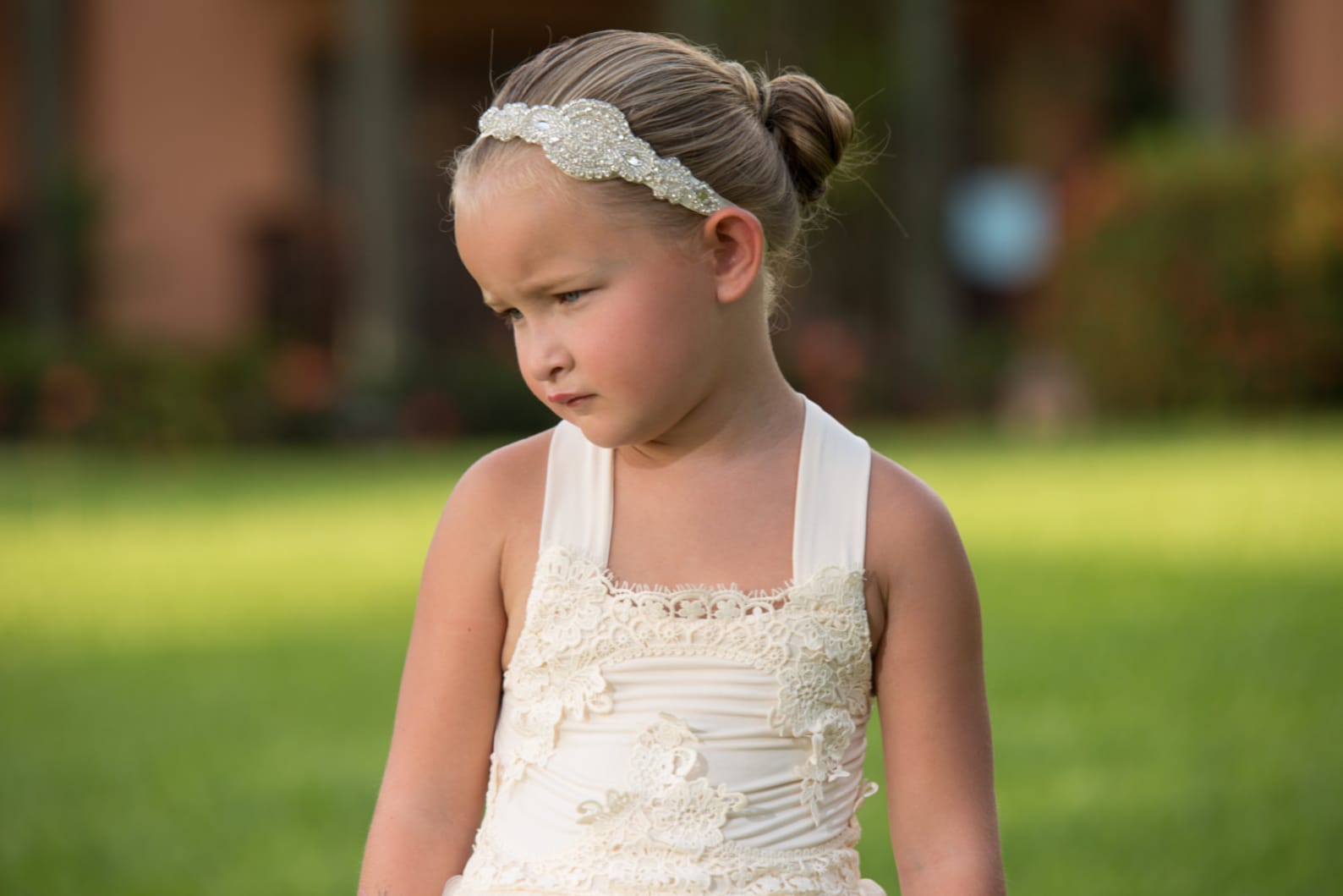 Flower Girl Headband Rhinestone Headband Bridal Headband Etsy