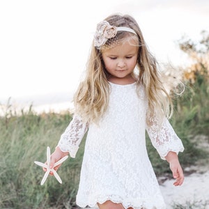 Chloe flower girl dress ivory flower girl dress girls lace dress lace dress toddler lace dress boho flower girl dress flower girl dress lace