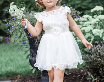 The original Charlotte - flower girl dress ivory, lace toddler dress made for girls ages 1t, 2t, 3t, 4t, 5t, 6, 7, 8, 9/10,11/12,13/14