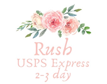 Frais RUSH - USPS Priority Express 1,5 jour d’arrivée