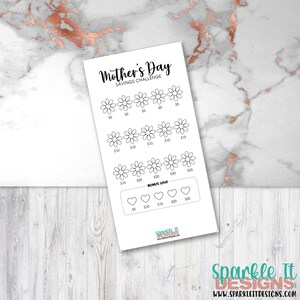 MOTHER&#39;S DAY Savings Challenge - A6 Printable PDF Downloadable - Minimal Design - Budget, Sinking Funds, Savings,