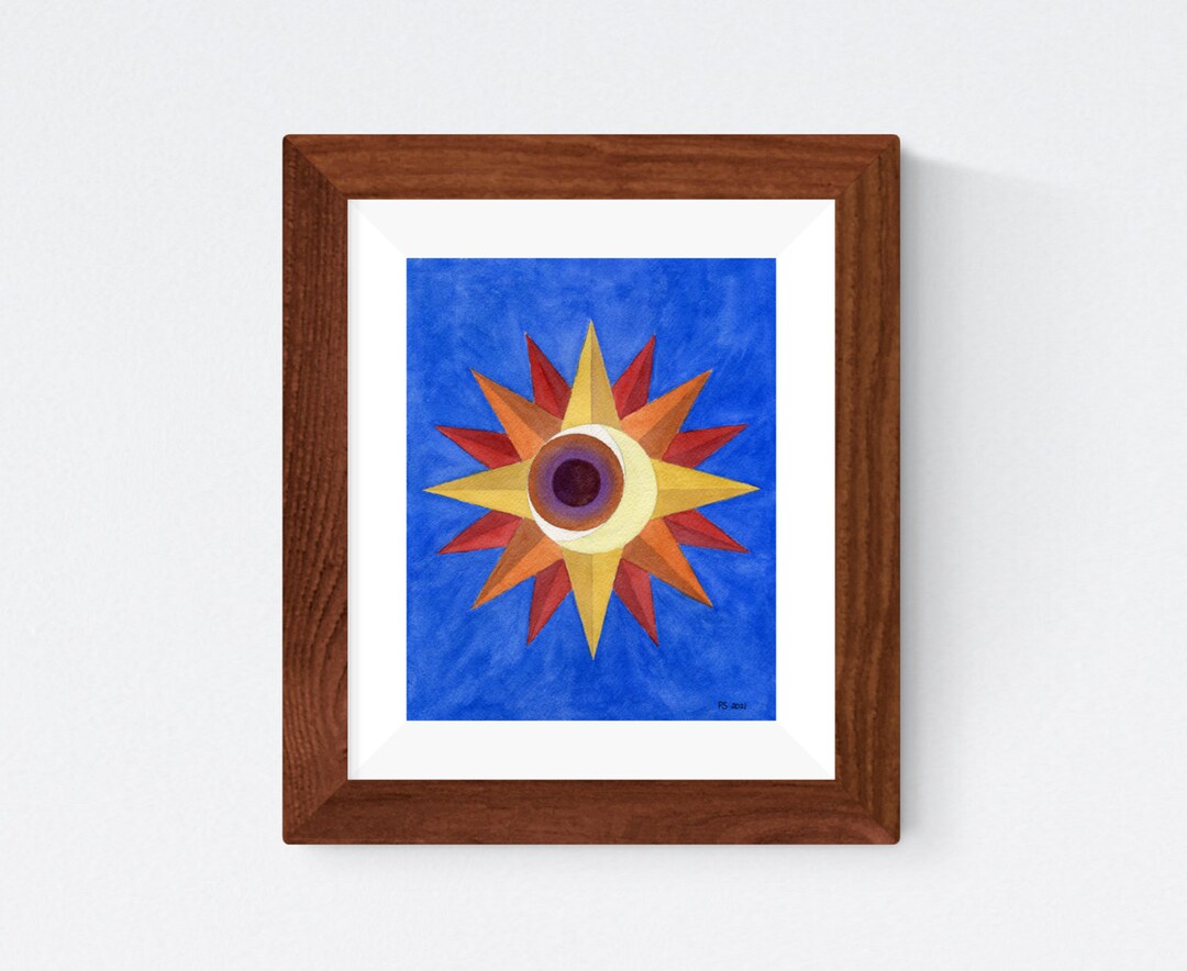 Force Sagesse Beauté Œuvre géométrique originale petite - Etsy France