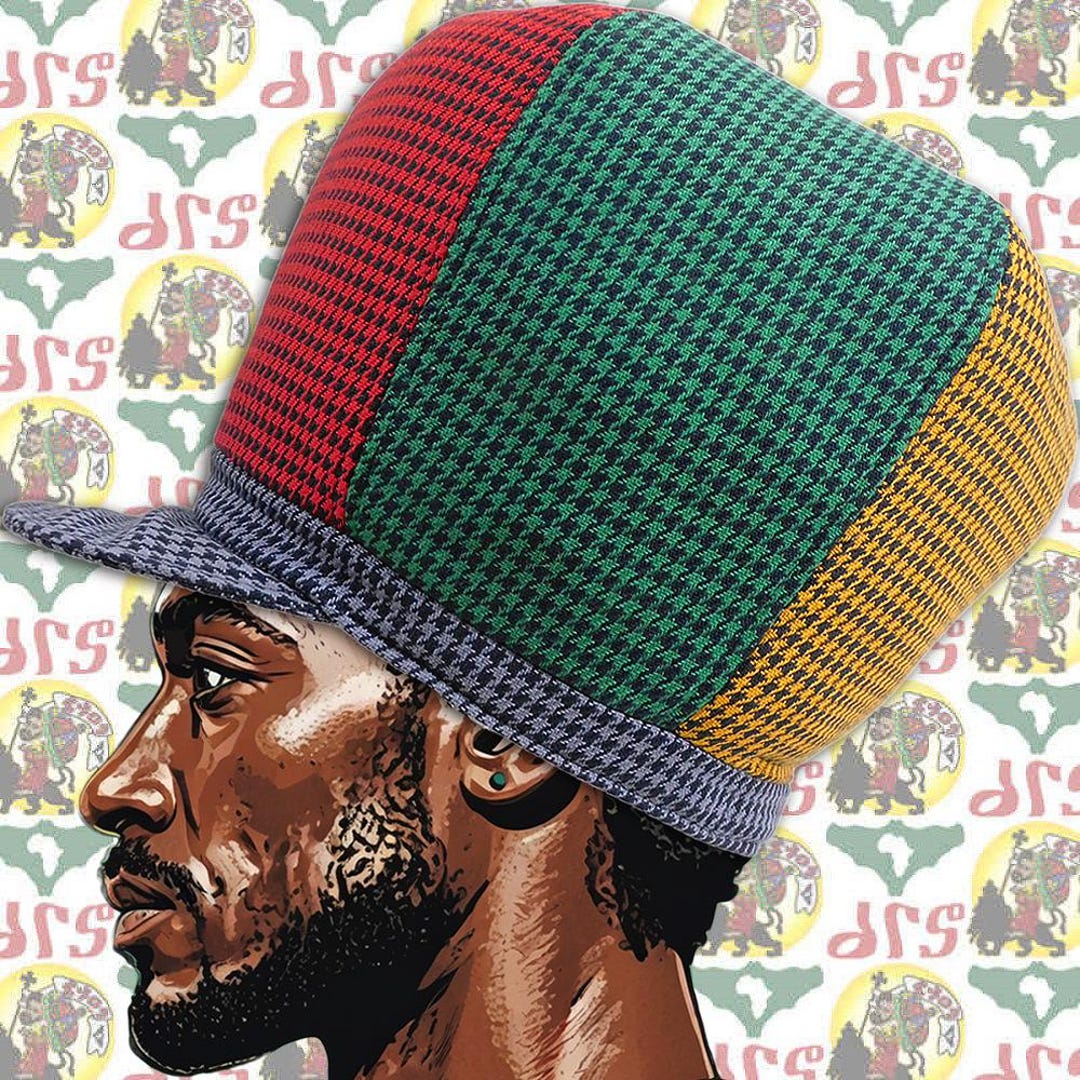 Drs Brand [size-b/61cm] Rasta Crown Cap (roots Reggae Dub Rastafari ...