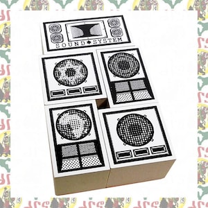 Sound system [drs] Rubberstamp Roots Reggae Dub Jah Rastafari Ethiopia Power of Trinity Jamaica Africa King of Kings