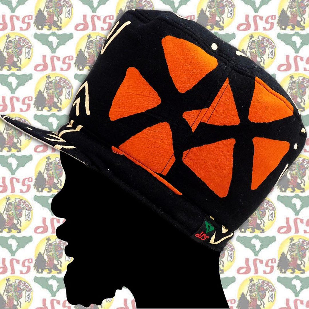 Chapeau Rocker Reggae En Laine - Vert Rasta - Haute Couronne, Large Bord - Taille L - Vintage