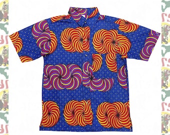 African Fabric Shirts Size-M African wax