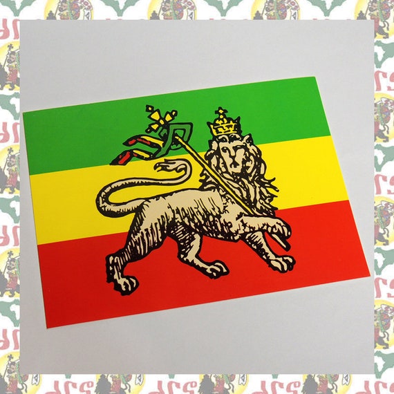 Haille SELASSIE or rouge vert ceinture roots rasta reggae rastafarienne 