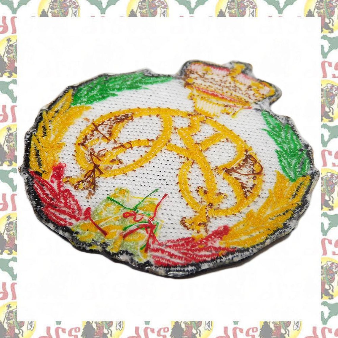 Rasta Peace Sign Smiley Face Flying Dove Iron On Patch Round Emoji - Foto 2