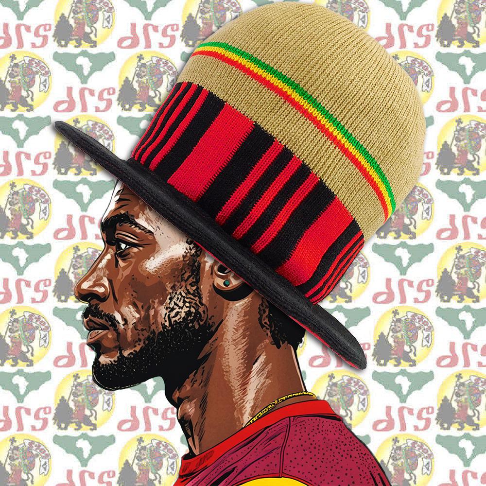 Rasta Flag Cappello Da Rasta Deep Crown Rasta Peak Hat Cap Marley