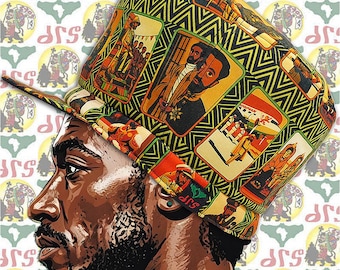 Chapeau Rasta Reggae Rockers - Laine Verte - Taille L (58-63 Cm) - Style Bowler Haute Couronne
