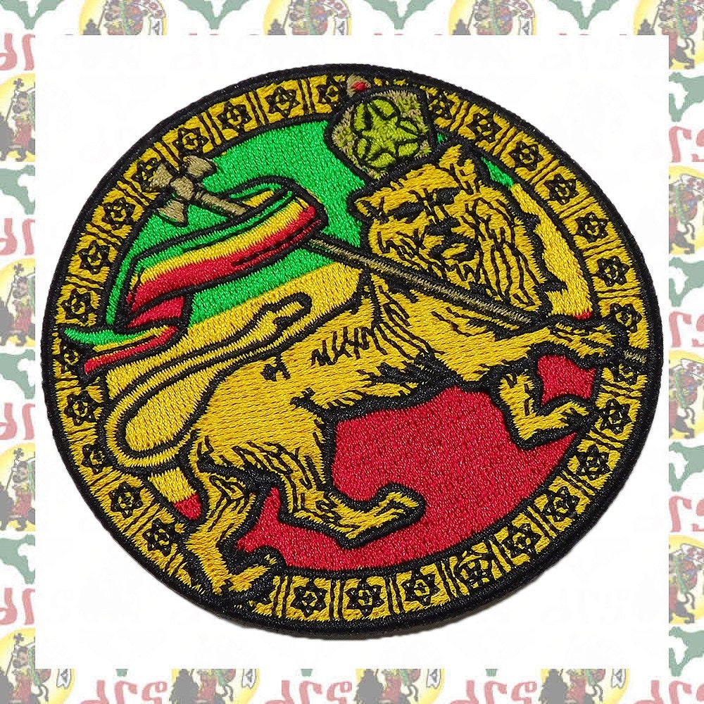 ELLU Jamaika-Aufnäher – Rasta-Reggae-Motiv, 12x6,7 Cm, Zum Aufbügeln