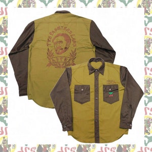 Ababa Janhoy [drs]Haile Selassie I Embroidered Long-sleeved shirt rastafari reggae jamaica Lion of Judah Haile Selassie I  ethiopia