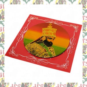 Metal Art Magnet - Haile Selassie I (Reggae Roots Dub Jamaica Ethiopia Rastafari Lion Of Judah Jah)