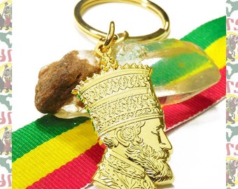 Jah Rastafari I 3D Keychain [drs] Reggae Rasatafari  Ethiopia Roots Dub King Jah