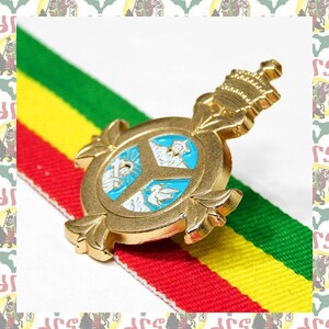 Order of the Holy Trinity [drs] 2D Pins Badge (rasta Reggae Ethiopia ...
