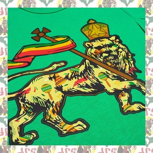 Kids T-shirts drs a03/ Children's Tee Lion of Judah Reggae Jah Rastafari Ethiopia Jamaica image 2