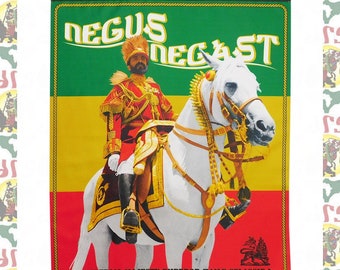 Emperor Haile Selassie I [drs] Tapestry (Flag)  Reggae Rasatafari Ethiopia Roots The Lion of Judah