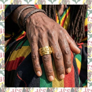 エチオピアリング　LION　RASTA　REGGAE Rasta Lion Ring Men - Etsy