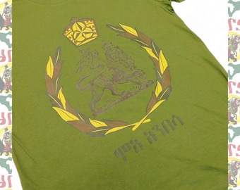 Moa Ambessa [drs] 5.0oz T-Shirts Roots Reggae Dub Haile Selassie Africa Ethiopia Jamaica