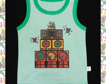 Kids T-shirts Tank top drs  a25/ Children's Tee Lion of Judah Reggae Jah Rastafari Ethiopia Jamaica