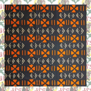 african fabric / 180cm/1.97yards / 100% Cotton / L08 / Ankara Fabric, Mudcltoth Print, Kente Print,