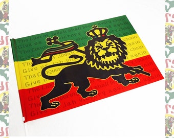 Lion of Judah [drs]Hand Flag　(roots reggae dub rastafari africa ethiopia jamaica haile selassie i)