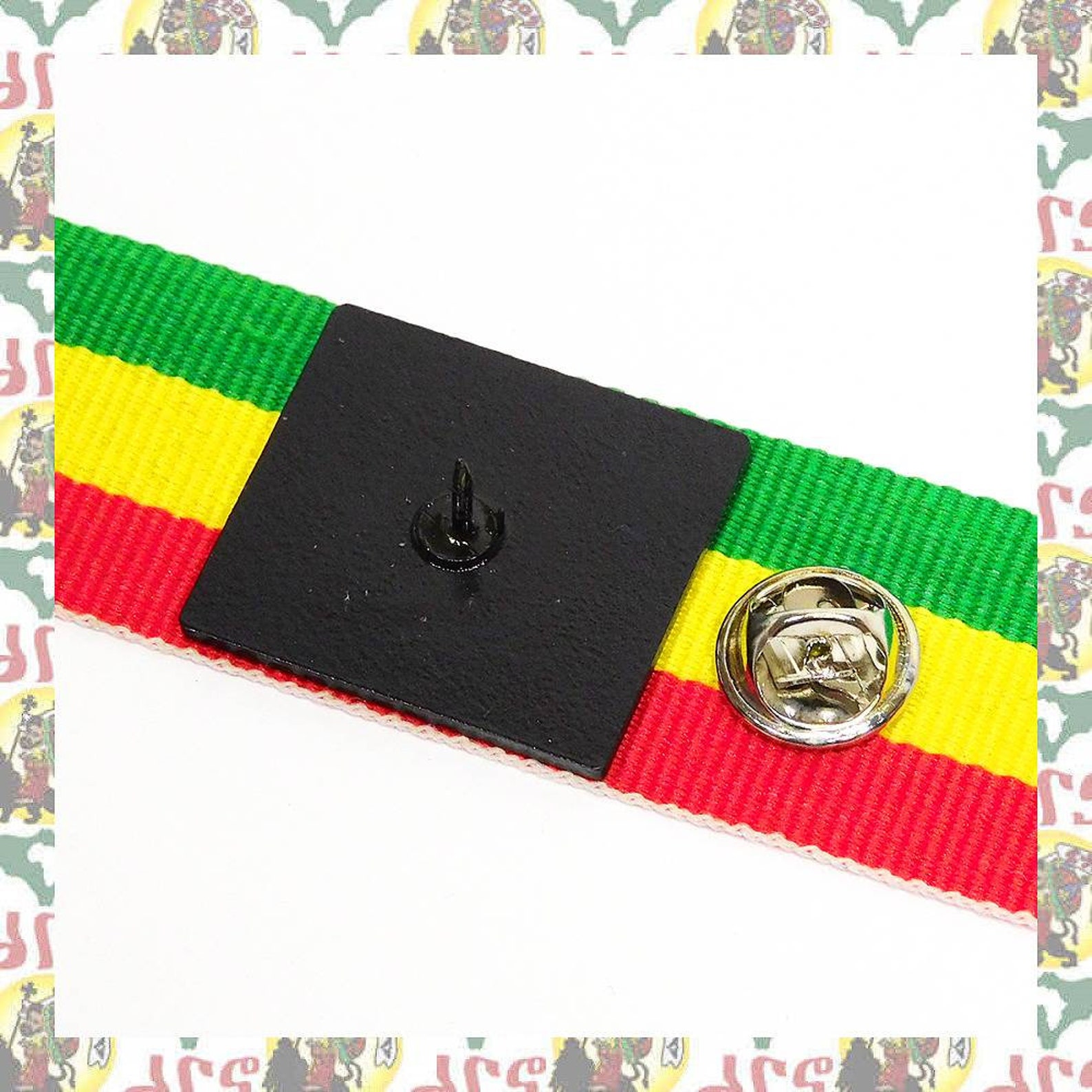 Lion of Judah [drs] 2D Pins Badge (rasta Reggae Ethiopia Africa Lion of ...