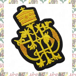 Toppa ricamata con ferro da stiro (Rasta Reggae Etiopia Africa Leone di Giuda Haile Selassie i Giamaica Dub)