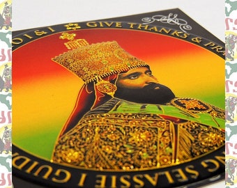 Metal Art Sticker - Haile Selassie I