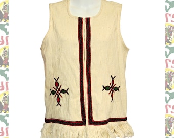 Ethiopian Traditional hand embroidered Vest S (Reggae Roots Dub Africa Jamaica Jah Rastafari)