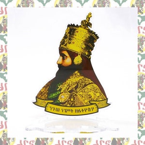Acrylic Stand(display)[drs](125mmx97mm) Haile Selassie I (Ethiopia Reggae Rastafari Roots Dub Africa )