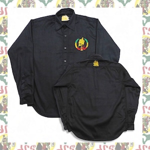 Emperor Haile Selassie [drs]Moa ambessa Haile Selassie I Embroidered Long-sleeved shirt rastafari reggae jamaica  ethiopia