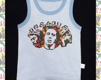 Kids T-shirts Tank top drs  a27 / Children's Tee Lion of Judah Reggae Jah Rastafari Ethiopia Jamaica