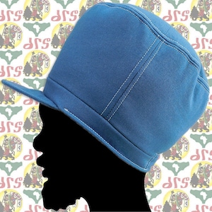 drs Märke [Storlek M/59 cm] Marshall-stil Rasta Crown Hat Roots Dub Reggae Jamaica Afrikanskt tyg Etiopien Dreadlocks