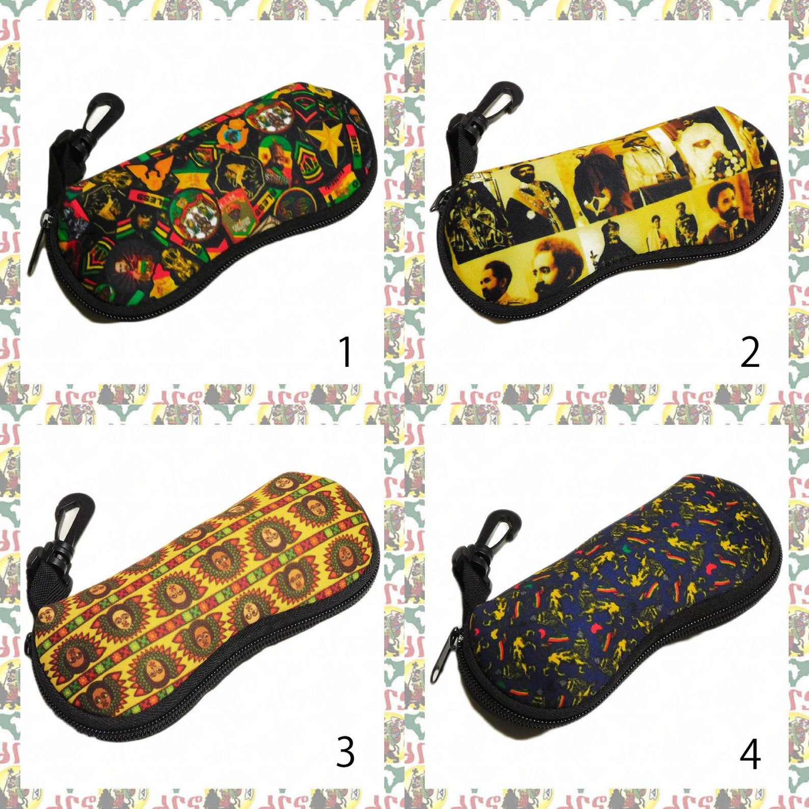 Brillenetui [drs] Brillenetui Haile Selassie I Reggae Rasatafari Lion ...