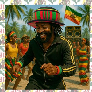 Funky rasta hoed met plushe rand Goedkoop