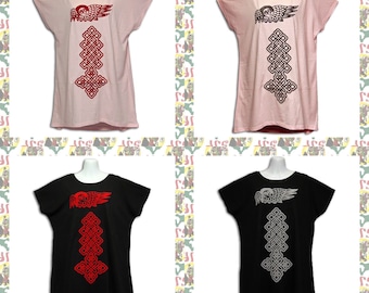 Ethiopian cross & Angel[drs]Women's One-piece style T-Shirts  (roots reggae dub rastafari africa ethiopia jamaica haile selassie i)